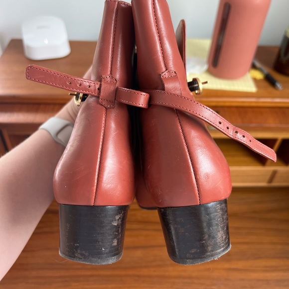 Anne Thomas Cognac Ankle Boots - Picture 5 of 6